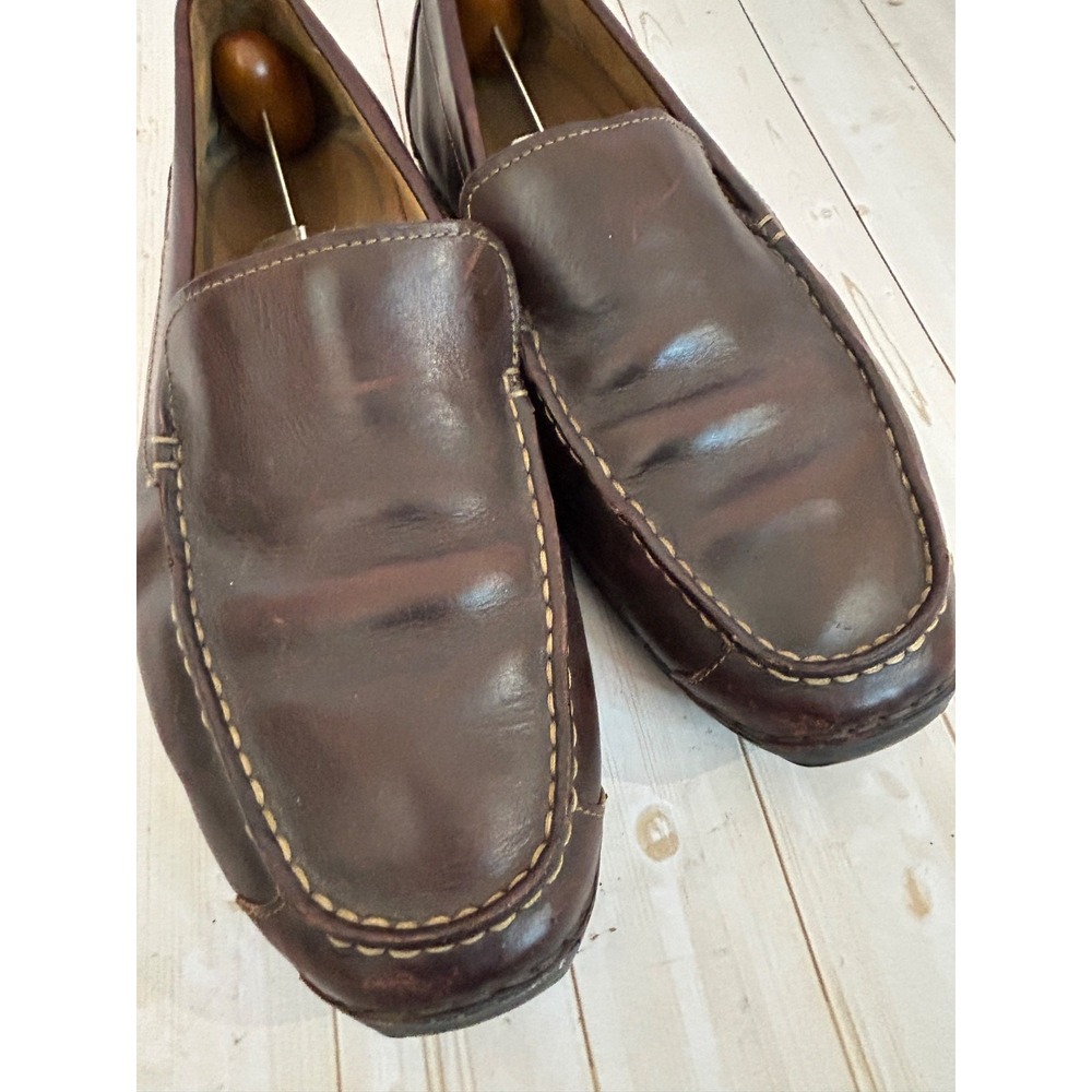 Timberland Annapolis Shoes Mens Sz 13  Brown Leather Loafers Slip On  74024